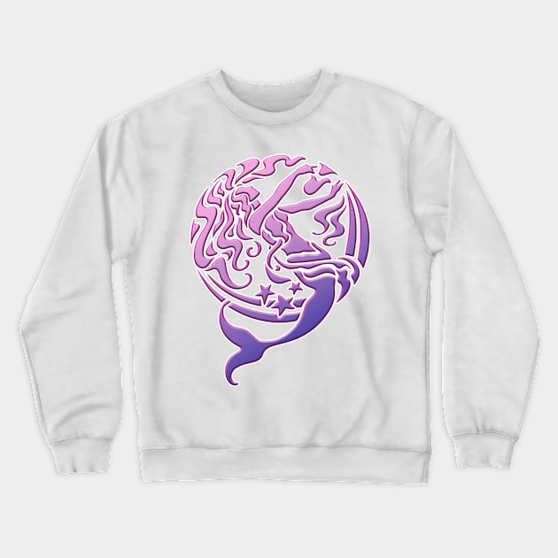 Celestial Mermaid Crewneck Sweatshirt by InfinitelyPink